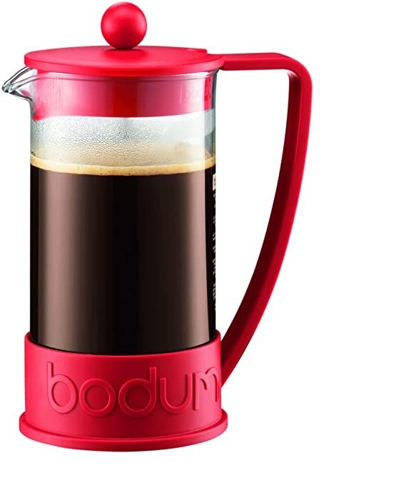 1-Liter 8-Cup Coffee Make Brazil French Press, 34 oz, Red