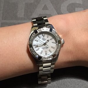 TAG HEUER Aquaracer Diamond White Mother of Pearl Dial Ladies Watch WBD1413.BA0741