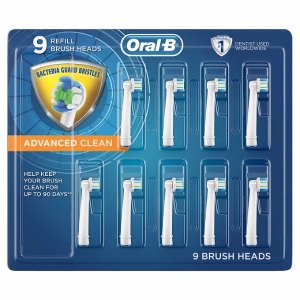 Oral-B Advanced Clean Replacement Brush Heads, 9-count
