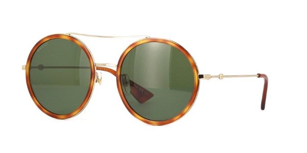- GG0061S-012 Round Green and Red Sunglasses for Women