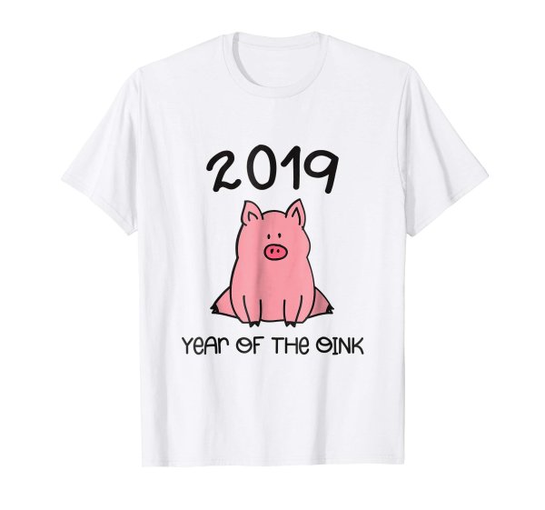 2019 Year Of The Pig Oink Cute Funny Chinese New Year TShirt