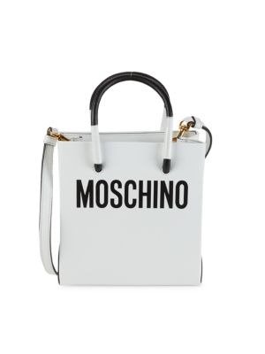 Convertible Logo Leather Tote