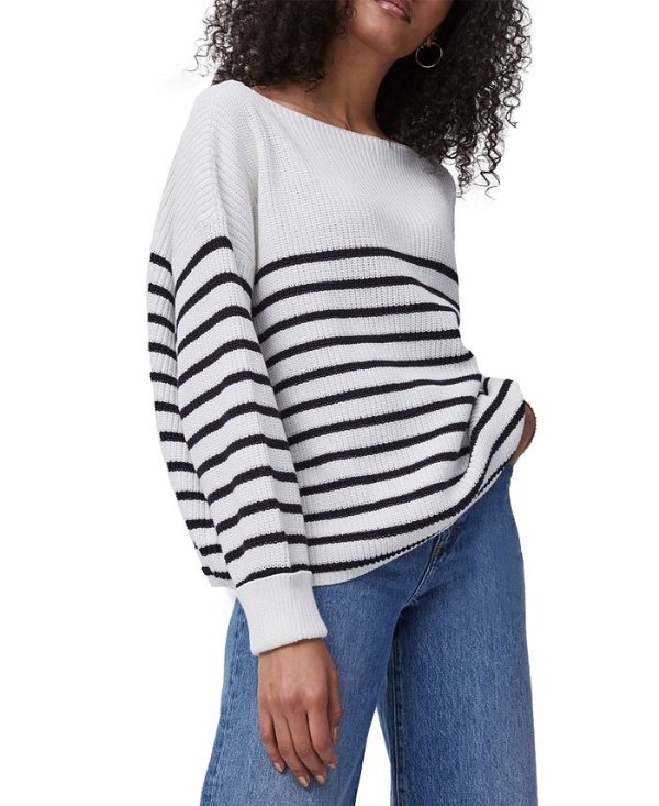 Lilly Mozart Cotton Striped Sweater