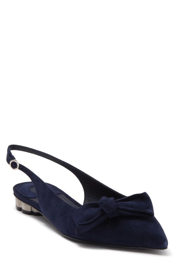 Aulla Pointed Toe Slingback Flat - Wide Width Available