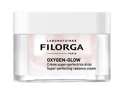 Oxygen-Glow Super-Perfecting Radiance Daily Skin Cream, Hydrating Treatment with a Moisturizing Boost of Hyaluronic Acid and Detoxifying Enzymes for a Flawless, Wrinkle Free Face, 1.69 fl. oz.