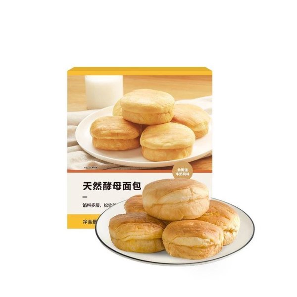 【中国直邮】网易严选 天然酵母面包 (北海道牛奶风味 x 6枚)