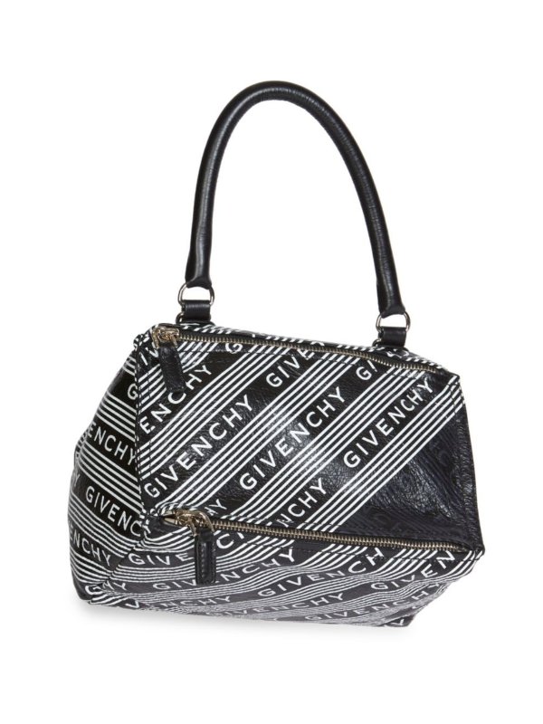 - Small Pandora Logo Leather Crossbody Bag