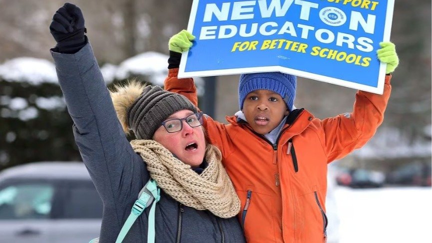 波士顿Newton学区已连续罢工4天！无视巨额罚款，坚持罢工