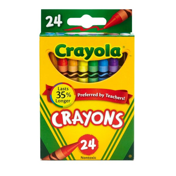 ® Crayons, Assorted Colors, Pack Of 24 Crayons Item # 434252