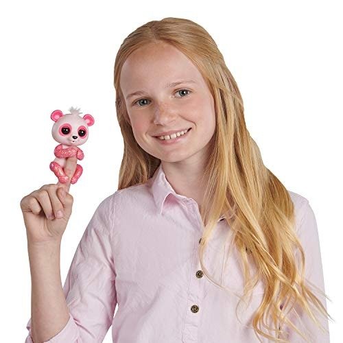 Fingerlings Glitter Panda - Polly (Pink) - Interactive Collectible Baby Pet