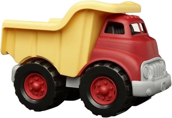 Dump Truck in Yellow and Red 