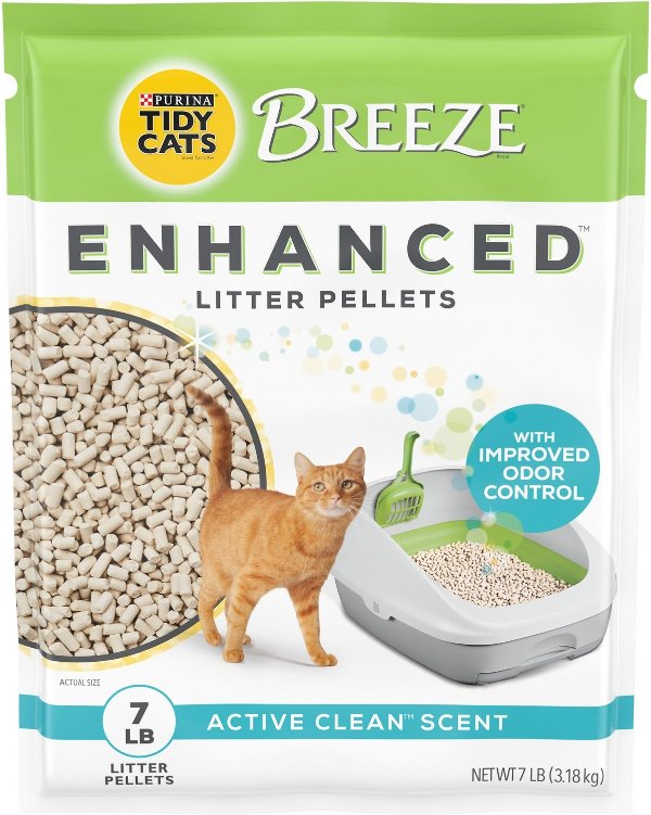 Breeze Cat Litter Enhanced Pellets Refill, 7-lb bag - Chewy.com