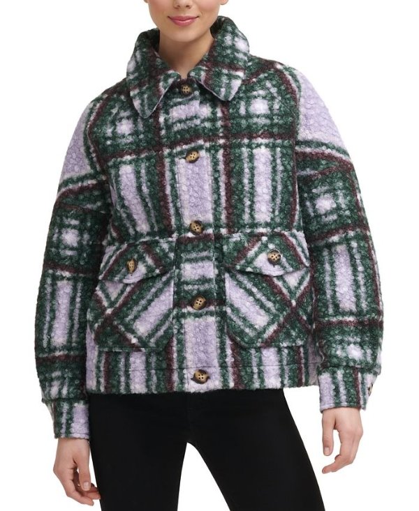 Plaid Shirt Jacket, Created for Macy's