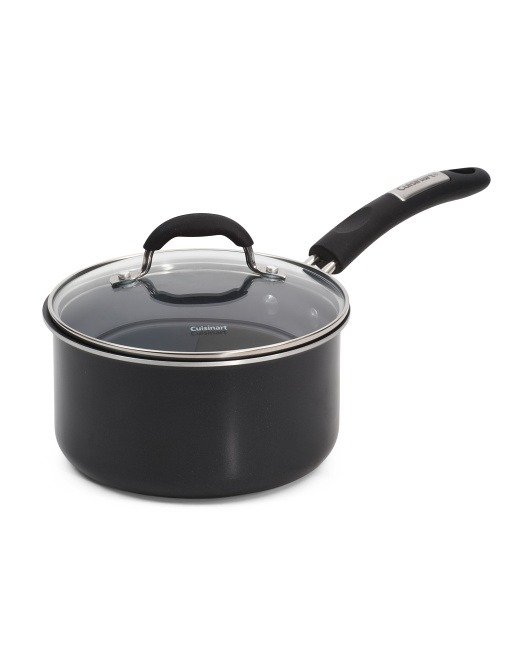 2.5qt Hard Anodized Sauce Pan With Lid