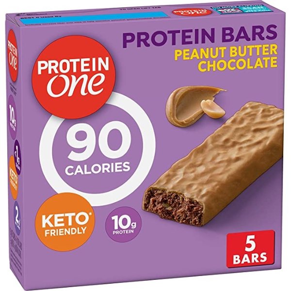 Protein One 90 Calorie Protein Bar, Peanut Butter Chocolate, 4.8 oz(us)