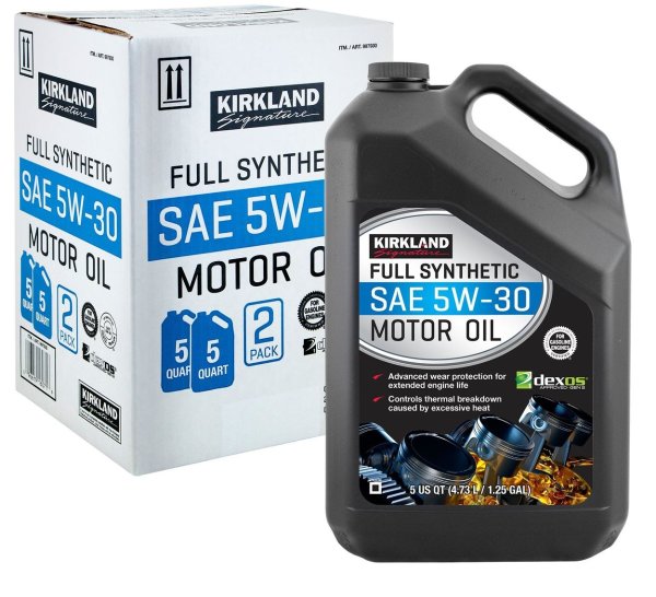 5W-30 Full Synthetic Motor Oil 5-quart, 2-pack