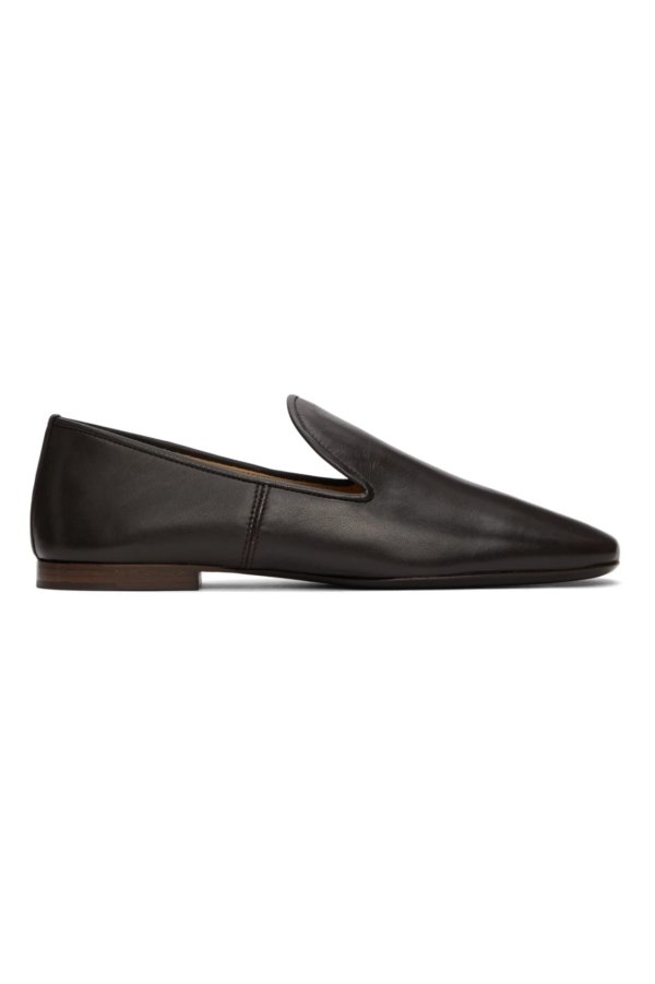 Brown Leather Soft Loafers