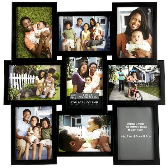 9-Opening Collage Frame, 5" x 7" By Studio Decor®
