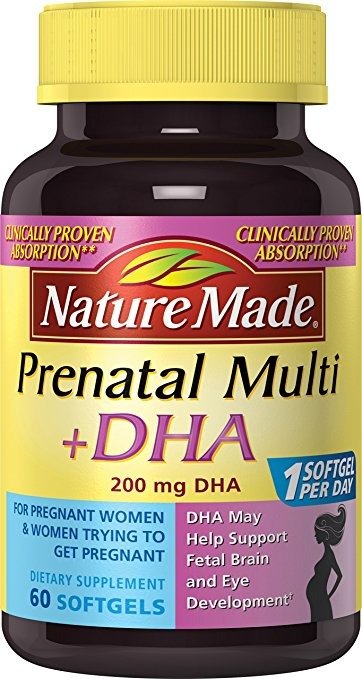 Nature Made Prenatal + DHA 200 mg Softgels 60 Ct