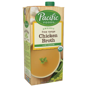 Pacific Foods Organic Free Range Chicken Broth, Low Sodium,32 Fl Oz (Pack of 12)