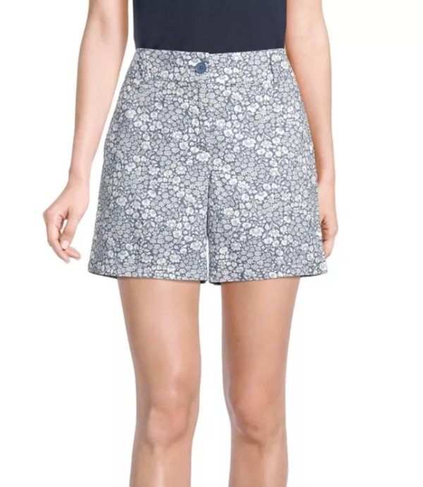 Outline Floral Shorts
