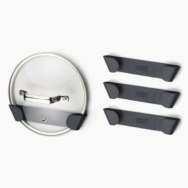 CupboardStore™ Set of 4 Gray Pan Lid Holders