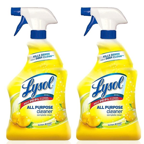Lysol All Purpose Cleaner, Lemon Breeze, 32 oz(Pack of 2)