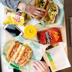 Order from Subway App when you pay with PayPal