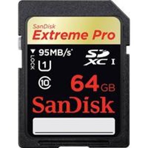 SanDisk Extreme Pro 64GB SDXC UHS-I Flash Memory Card