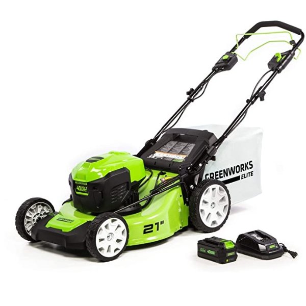40V 21-Inch Brushless Self-Propelled Mower 6AH Battery and Charger Included, M-210-SP