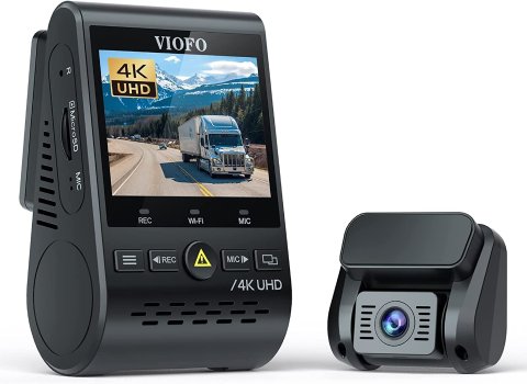 VIOFO Dual Dash Cam, 2K 1440P 60fps+1080P 30fps Front and Rear Dash Camera  with Wi-Fi GPS, Parking Mode, Emergency Recording, Super Capacitor, Motion