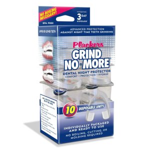 Plackers Mouth Guard Grind No More Night Time Use, 10 count