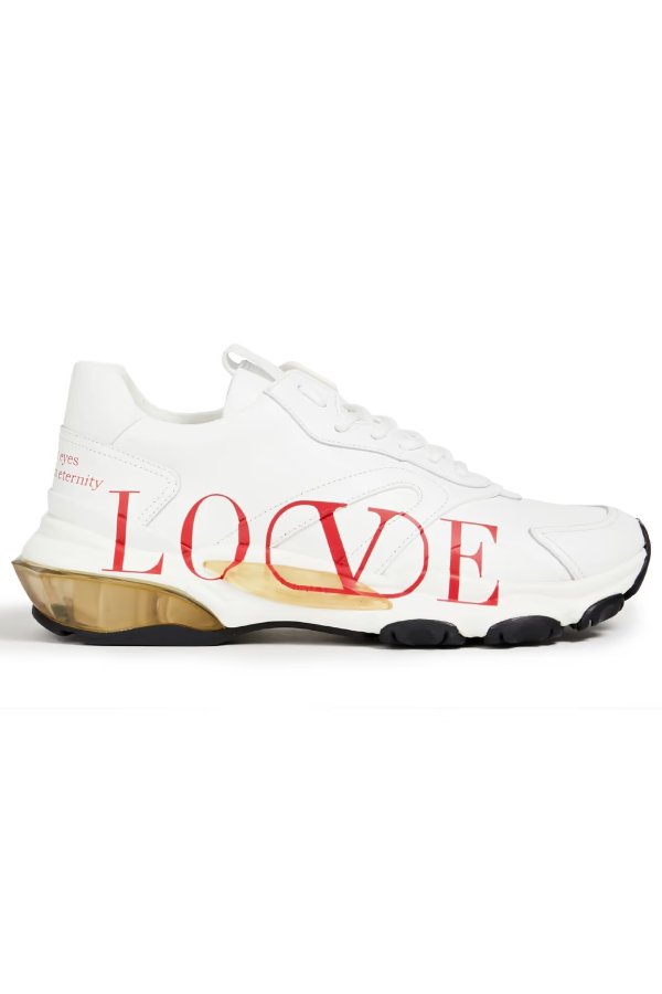 Bounce Love printed leather sneakers