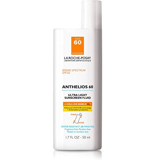 La Roche-Posay Anthelios Ultra Light Sunscreen Fluid SPF 60, 1.7 Fl. Oz @ Amazon