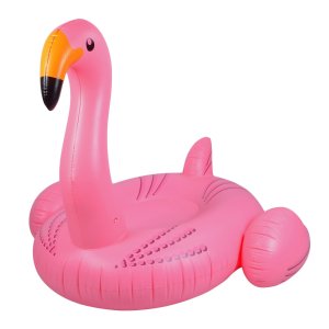 PACKGOUT Pink Giant Inflatable Flamingo Pool Raft Toys