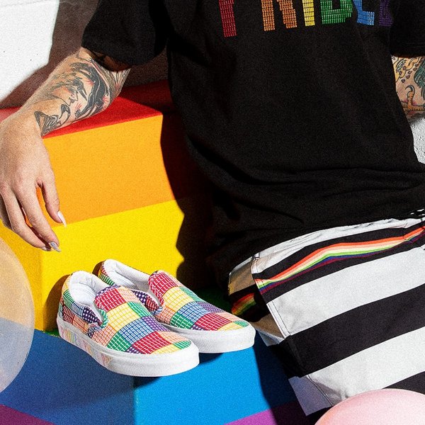 Slip On Pride Skate Shoe - Multicolor