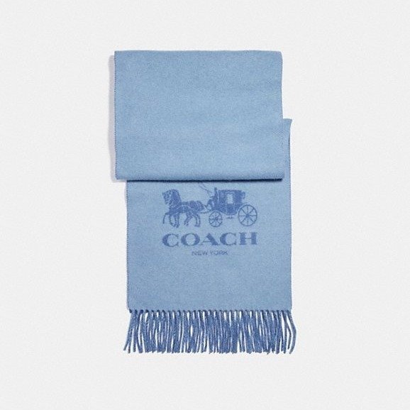 Horse and Carriage Bicolor Cashmere Muffler