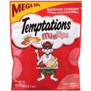 Whiskas Temptations Mixups Cat Treats 6.3-oz. Bag 10-Pack