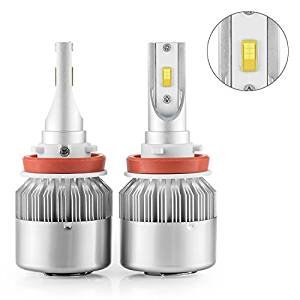 simdevanma LED Automobile Headlight Bulbs with Advanced LED Chip and All-in-One Conversion kit