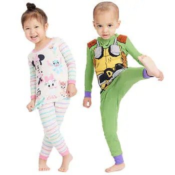 Character Kids' 4-piece Cotton Pajama Set