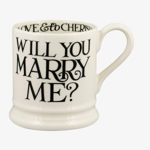 Will You Marry Me 1/2 品脱马克杯