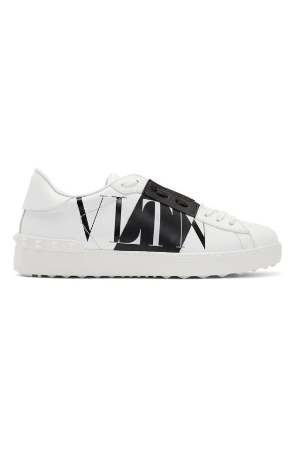White Valentino Garavani VLTN Star Low Top Sneakers