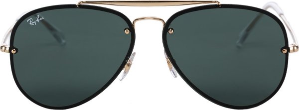Blaze Aviator Sunglasses - Gold/Green Classic