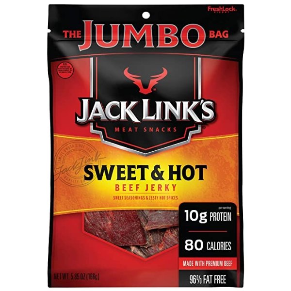 Link’s Beef Jerky, Sweet & Hot, 5.85 oz.