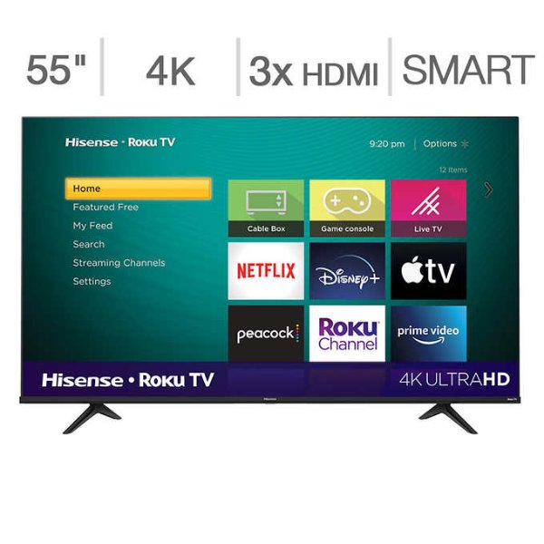 55" R6 Series 4K HDR ULED 智能电视