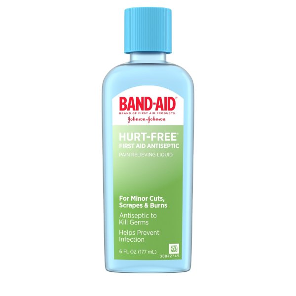 Brand First Aid Hurt-Free Antiseptic Wash Treatment, 6 fl. oz