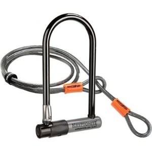 Kryptonite KryptoLok Series 2 Standard Bicycle U-Lock w/ 4-Foot Flex Cable