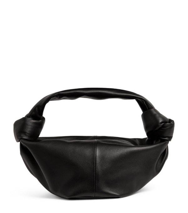 Small Leather Double Knot Top-Handle Bag | Harrods US