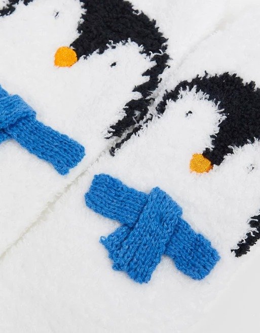 penguin socks in christmas gift box | ASOS