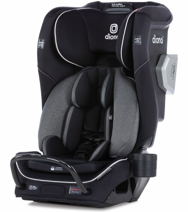 Radian 3QXT Narrow All-in-One Convertible Car Seat - Black Jet